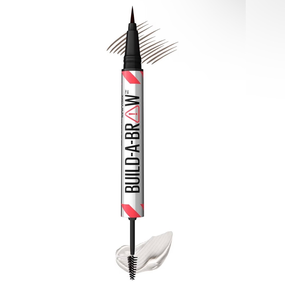 BNIB Maybelline Build A Brow Dual-Ended Brow Pen & Gel - Ash Brown